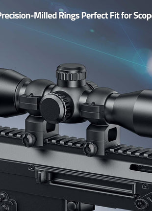 Scope Rings for All 20mm Picatinny Rail Scopes