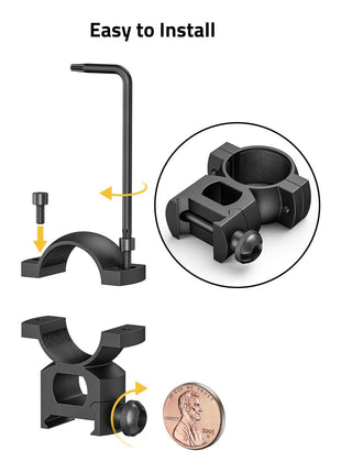 Easy to Install Scope Rings Mounts