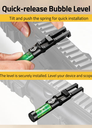 CVLIFE Level Quick-release Scope Leveling Kit Optics featuring quick-release bubblelevel