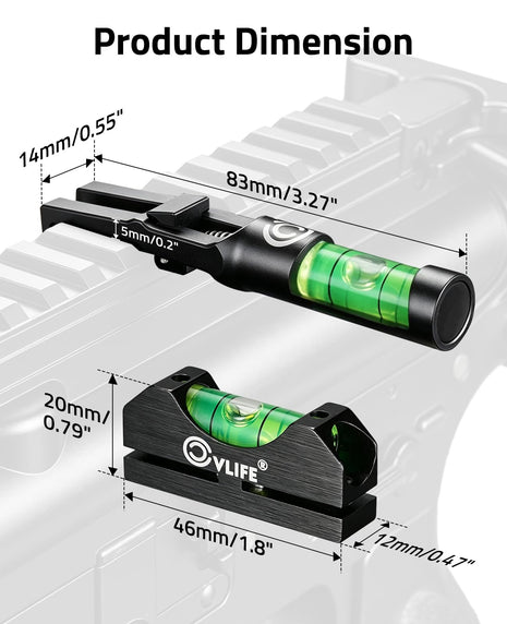 CVLIFE Mounting Kit featuring product dimension vlife, 14mm x 83mm x 5mm