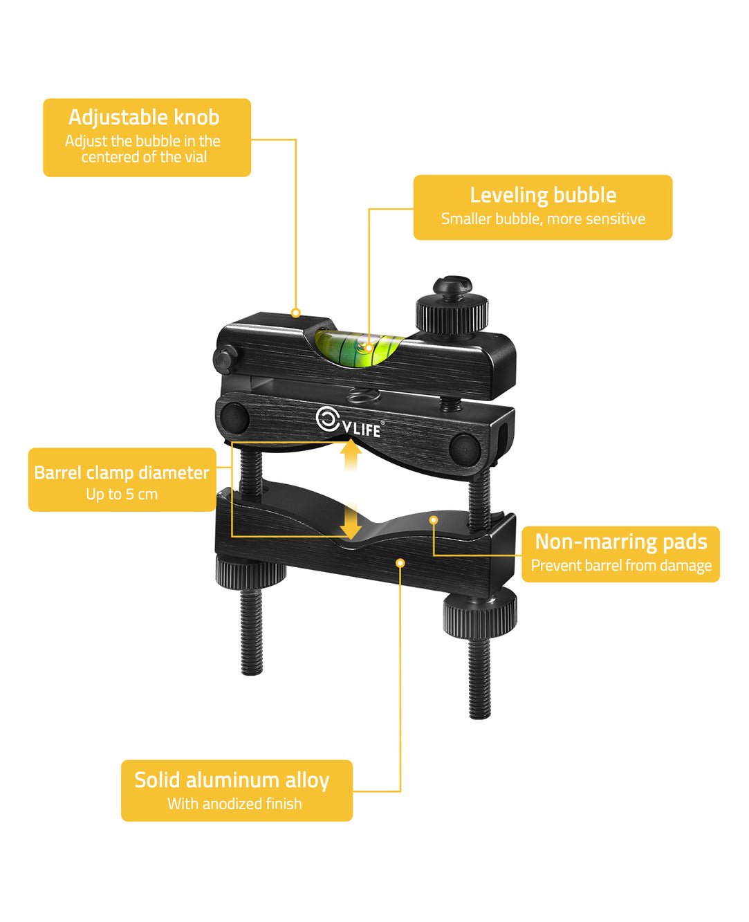 CVLIFE Scope Leveling Kit with High-Precision Bubble Leveling System