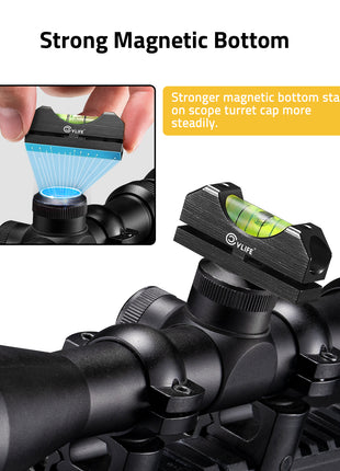 scope level kit with strong magnetic bottom for rifle scopes