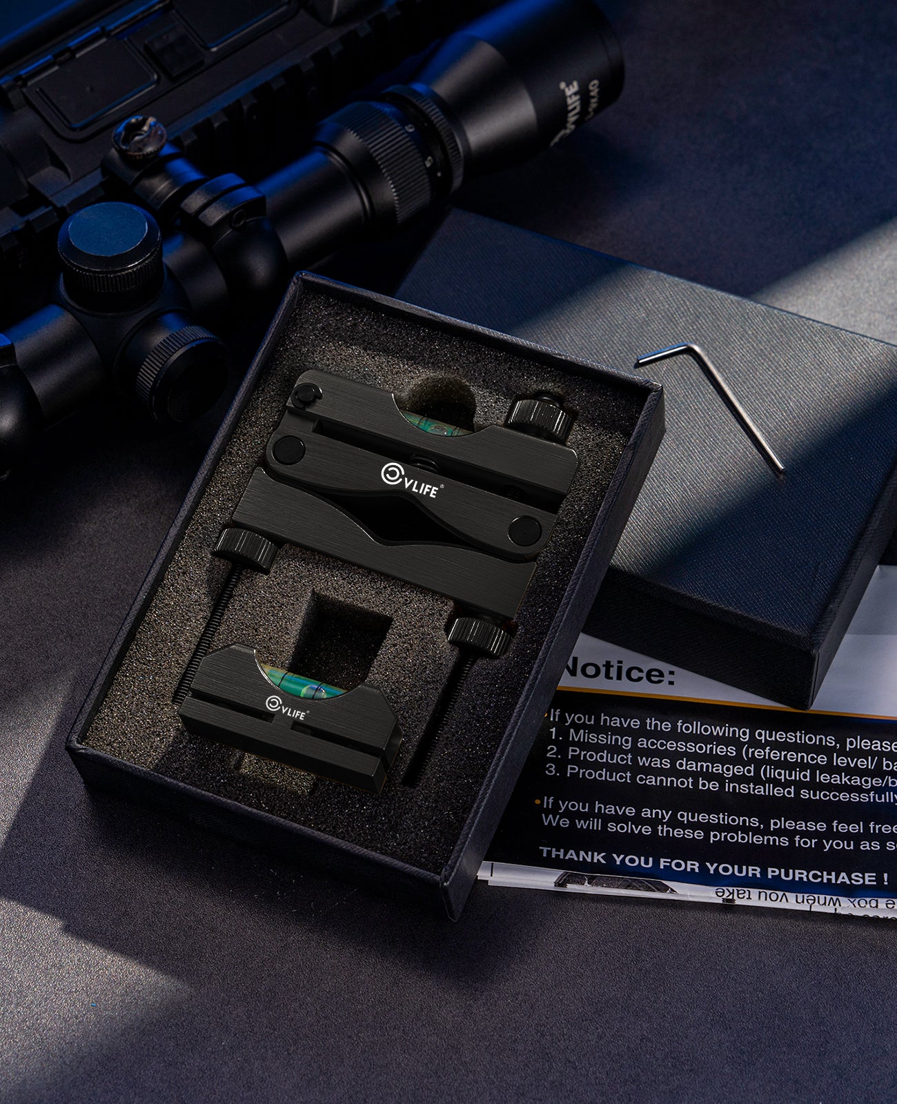 Scope Leveling CVLIFE Scope Leveling Kit with High-Precision Bubble Leveling System