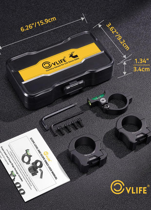 CVLIFE anti-cant bubble level with scope levelands wrench scoperingsusermanual