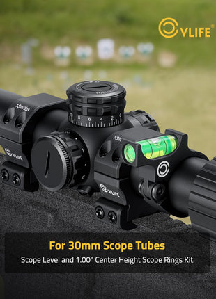 CVLIFE anti-cant bubble level with vlife for scope tubes