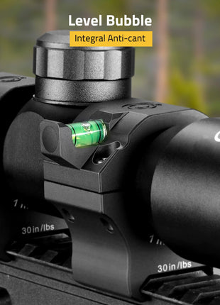 CVLIFE Profile Scope Mount featuring level bubble integral anti-cant Low