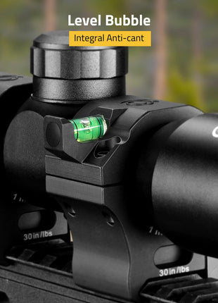 CVLIFE Profile Scope Mount featuring level bubble integral anti-cant Medium