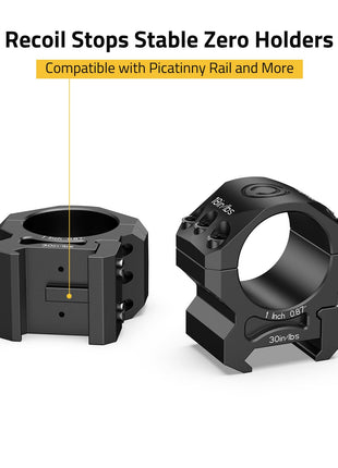 CVLIFE Precision Scope Rings featuring compatiblewith picatinny rail and more 1inch x 0.87inch