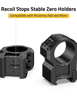 CVLIFE Precision Scope Rings featuring compatiblewith picatinny rail and more 1inch x 1.20inch
