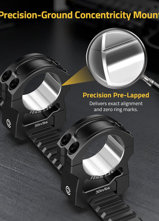 CVLIFE Pre-Lapped Precision CNC Machined Mounts featuring precision-ground concentricity mount precision pre-lapped High