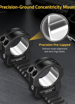 CVLIFE Pre-Lapped Precision CNC Machined Mounts featuring precision-ground concentricity mount precision pre-lapped Medium