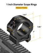 CVLIFE diameter scope rings featuring diameter scope rings mediumprofile 1inch x 1.00inch