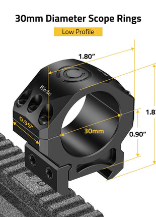 CVLIFE diameter scope rings featuring diameter scope rings lowprofile 30mm x 0.90inch