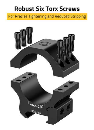 CVLIFE Profile Scope Mount featuring robust six torx screws Low