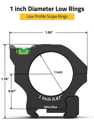 CVLIFE Profile Scope Mount featuring low profile scope rings