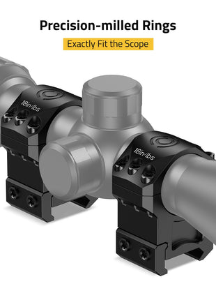 CVLIFE Precision Scope Rings featuring precision-milled rings exactly fit the scope 1inch x 1.20inch