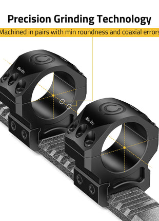 CVLIFE diameter scope rings featuring machined in pairs with min roundness and coaxial errors 30mm x 1.00 inch