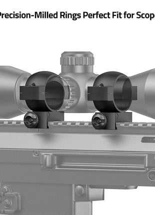 Precision Scope Rings for Picatinny Rails