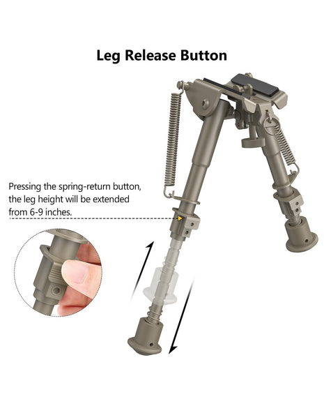 CVLIFE settings and return featuring leg release button pressing the spring-return button
