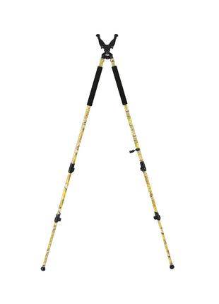 CVLIFE Shooting Bipod featuring v in leaf camo