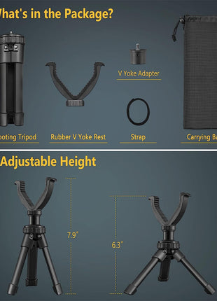 Adjustable Shooting Tripod Packing List