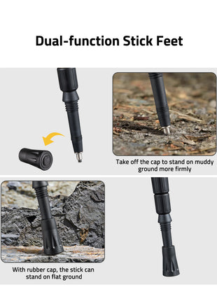 Dual-Function Stick Feet Shooting Tripods for Rifles