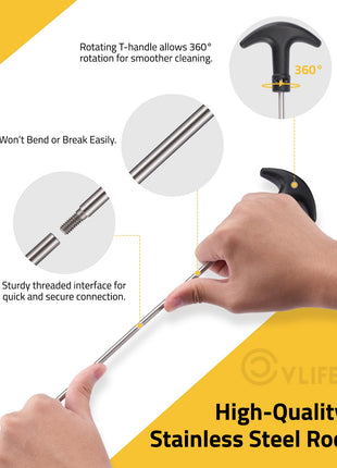 CVLIFE Shotgun Cleaning Kit featuring rotation for smoother cleaning