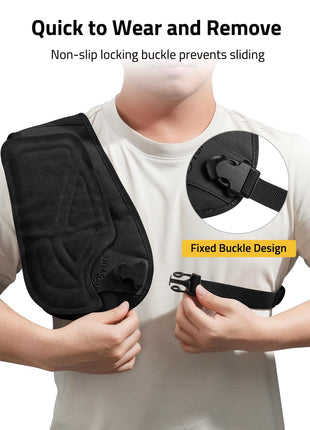 CVLIFE Shotgun featuring non-slip locking buckle prevents sliding in black