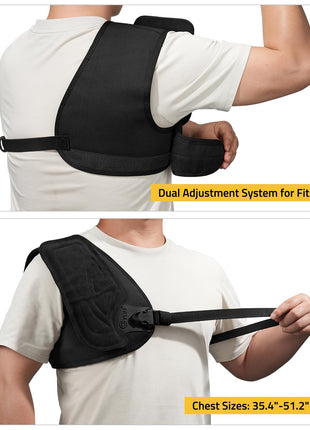 CVLIFE Shotgun Recoil Pad featuring dual adjustment system for fit in black