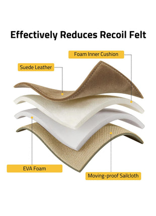 CVLIFE Shotgun recoil pads featuring effectively reduces recoil felt in brown