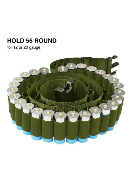Shotgun Bandolier for 12 Guage or 20 Guage Support to Hold 56 Shells