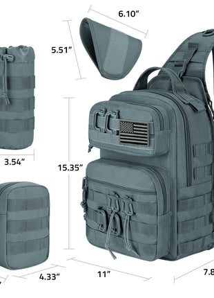 CVLIFE Shoulder Bag in grey