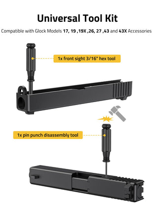 CVLIFE Sight Pusher Tool featuring universal toolkit
