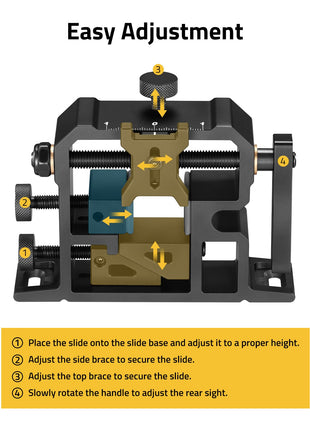 CVLIFE Sight Tool featuring easy adjustment place theslideonto the slidebase andadjustitto aproperheight