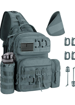 CVLIFE Sling Bag featuring dd bd t in grey