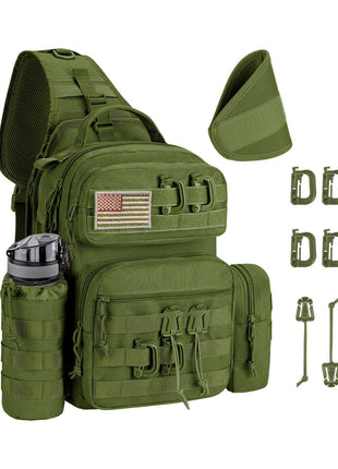 CVLIFE Sling Bag featuring dd dd t in green
