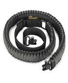 CVLIFE Shotgun Sling 550 Paracord Sling Tri-Lock Swivel featuring vlife in camo grey