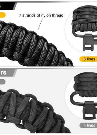 CVLIFE Paracord Sling featuring ours tight in black
