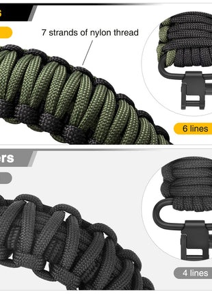 CVLIFE Paracord Sling featuring ours tight in dark green