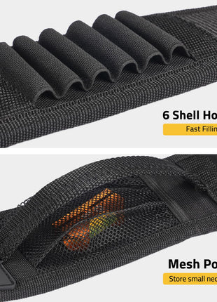 CVLIFE Holders Rifle Sling featuring fast filling mesh pocket in black