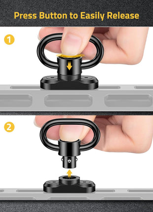 Easy Release Sling Swivel Mount with Press Button