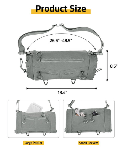 CVLIFE storage pouch featuring product size largepocket smallpockets
