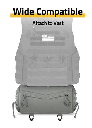 CVLIFE storage pouch featuring wide compatible attach to vest