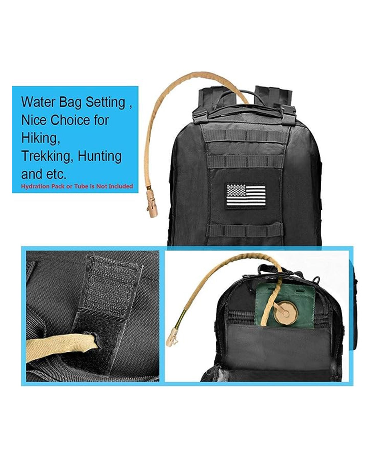 CVLIFE Backpack Rucksack 60L Large Assault Pack