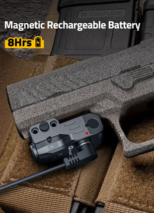 Gun Laser Sight with Magnetic Rechargeable Battery