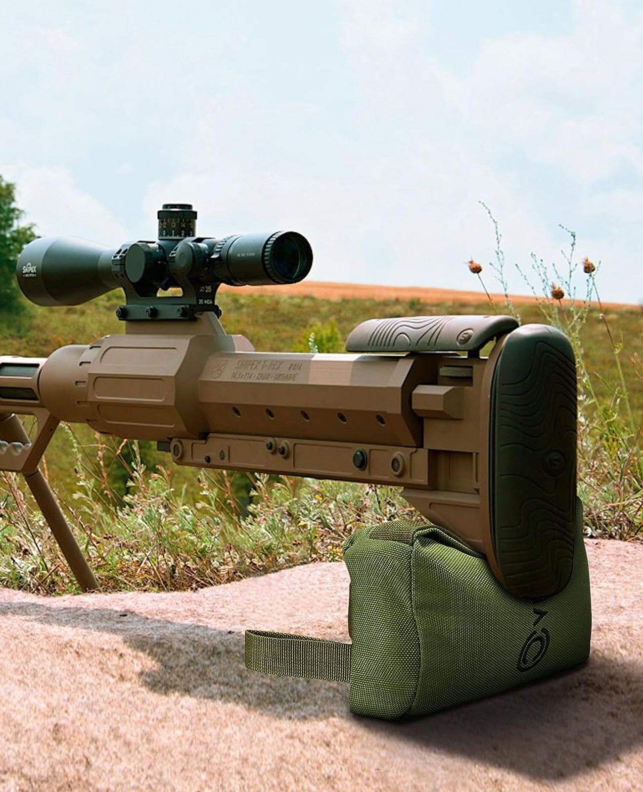 CVLIFE Rear Squeeze Bipod Shooting Sand Bags for Rifles