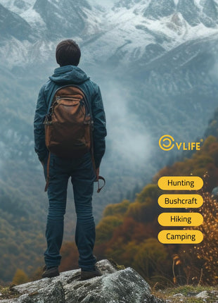 CVLIFE Tang Bushcraft Knife featuring vlife hunting bushcraft