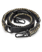 Camo Army Green Two Point Slings 550 Paracord Adjustable Strap with Metal Hook and Solid Swivels