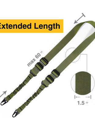 Extended Length 2 Point Sling with Elastic Cord Design