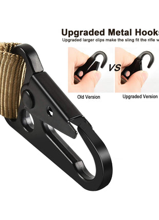 2 Point Sling with Metal Hook for Outdoors